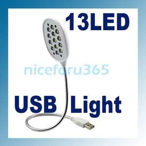 Expedient USB Flexible Economic 13 LED Light Lamp for Laptop PC 