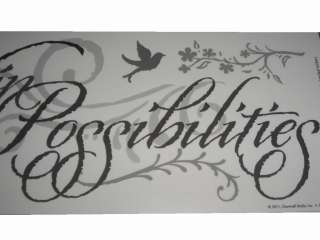 NEW~DICKINSON~POEM~DWELL IN POSSIBILITIES~WALL STICKERS  