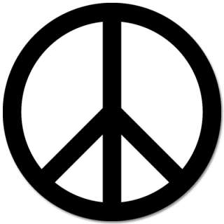 Peace Sign liberal coexist car bumper sticker 4 x 4  