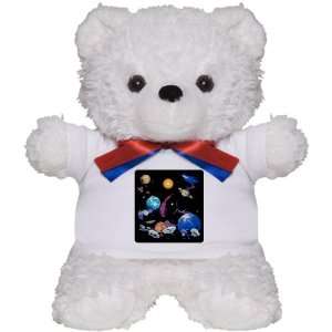    Teddy Bear White Solar System And Asteroids 