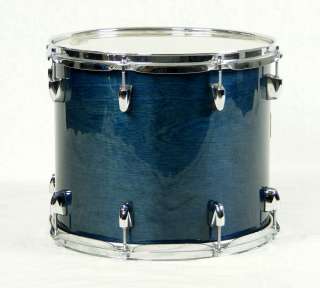 Yamaha Birch Custom Absolute 4pc Drum Set Sea Blue Kit  