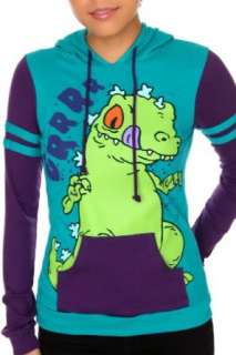  Rugrats Reptar Turquoise Pullover Hoodie Clothing