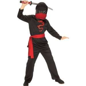  Kids Halloween Mask Karate Ninja Boy Costume size Boys 