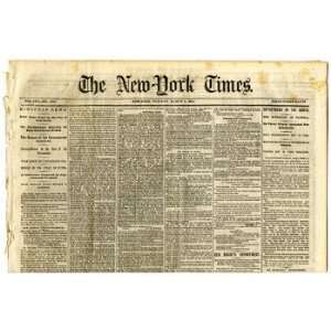  plete Original Historic Newspaper   Civil War