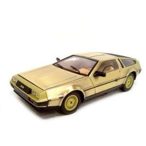  1981 DELOREAN GOLD 118 DIECAST MODEL Toys & Games