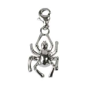 SilberDream Charm spider, 925 Sterling Silver Charms Pendant with 