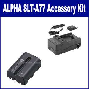 Sony Alpha SLT A77 Digital Camera Accessory Kit (Battery, Charger 