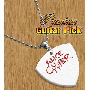  Alice Cooper Chain / Necklace Bass Guitar Pick Both Sides 