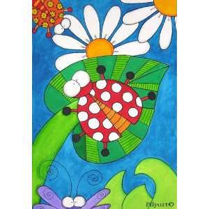 Pilyart   Ladybug Art Canvas 