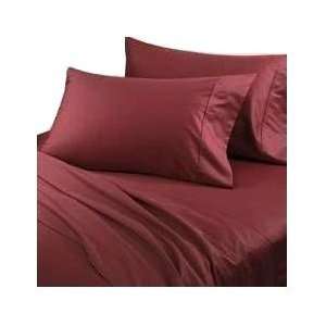 Solid Burgundy Waterbed Sheets 600 Thread Count 100% Egyptian Cotton 