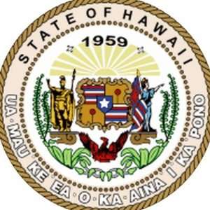  Hawaii State Seal Refrigerator Magnet