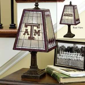  Memory Company Texas A&M Aggies Art Glass Lamp Sports 