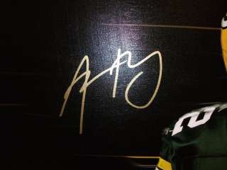 Aaron Rodgers Signed IN MOTION 36X24 Canvas   COA From Legends Of 