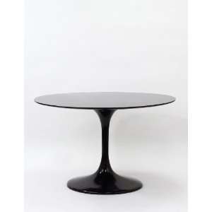  48 Eero Saarinen Style Tulip Dining Table   Black
