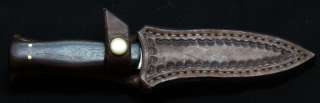 HIGH QUALITY CUSTOM THROWING KNIFE WITH A FINE DAMASCUS BLADE  