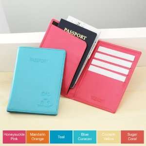   Pink Leather Passport Holder By Cathy Concepts