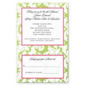   Edith card with detachable reply Invitations
