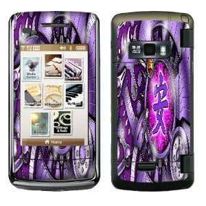  Purple Warp Design Protective Skin for LG EnV Touch 