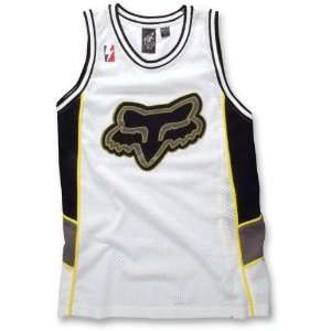  Fox Racing White Alley oop Mesh B Ball Jersey Sports 
