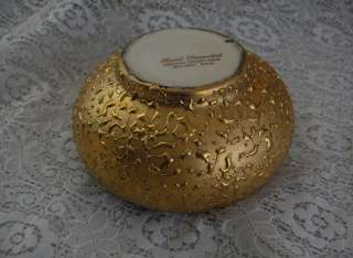   Kingwood Ceramic Art Pottery Weeping Bright Gold Vase/Bowl Vases 22 K