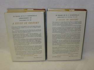   Toynbee   A STUDY OF HISTORY   Abridgement by Somervell 2vols 1962