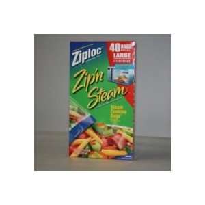  Ziploc® Zipn Steam Steam Cooking Bags, 40 Bags 9 1/4 x 