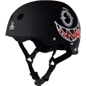  Triple Eight Helmet Maloof Face Small Black Rubber Skate 