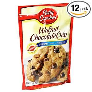 Betty Crocker Cookie Mix, Walnut Chocolate Chip, 17.5 Ounce Pouches 