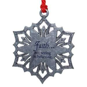  Gloria Duchin Christmas Ornament   Snowflake of Faith 