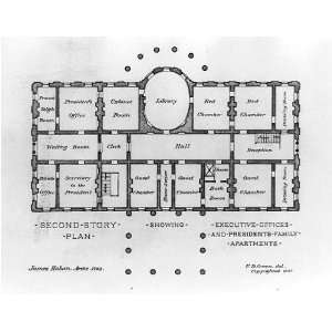 Alteration,White House,Benjamin Harrison,J Hoban 1901  