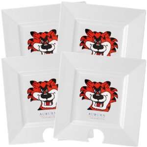  NCAA Auburn Tigers White 4 Pack Party Plates Sports 