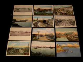Portsmouth NH early 20th century lot of 12 postcards  