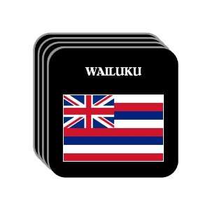 US State Flag   WAILUKU, Hawaii (HI) Set of 4 Mini Mousepad Coasters