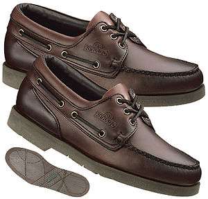  Men Leather Boatshoes New in Box Color Brown Oiled Waxy 70114  