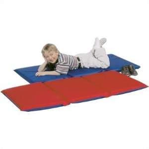  Deluxe Folding Rest Mat Color Red/Blue, Sections 3 