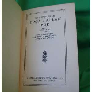   The Devil In The Belfrey, Oval Portrait, Etc. Edgar Allan Poe Books