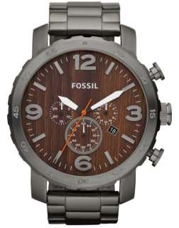 El reloj de los nuevos de JR1355 Fossil “Nate” de cronógrafo de 