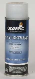 Cans Olympic Polyurethane Water Based Clr Semi Gloss  