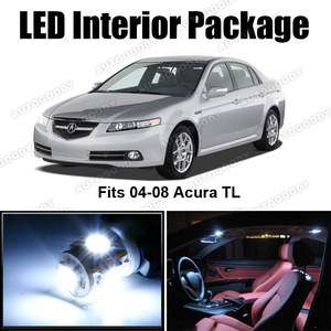 White LED Lights Interior Package Deal Acura TL  