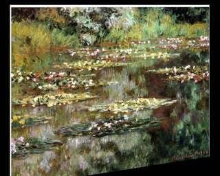 CLAUDE MONET WATER LILIES 1904 STRETCHED CANVAS GICLEE  