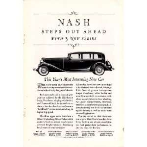  1932 Ad Nash Ambassador Eight Original Antique Car Print 
