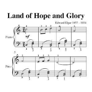   of Hope and Glory Elgar Easy Piano Sheet Music Edward Elgar Books