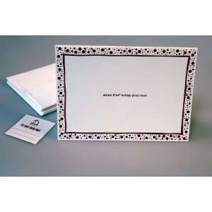 Red Snowballs Photo Cards   A Set of 8 Luxurious Letterpress Printed 