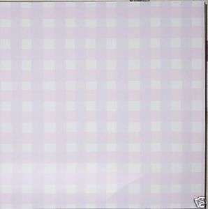 BABY GIRL PINK GINGHAM SCRAPBOOK PAPERS   ADORABLE  