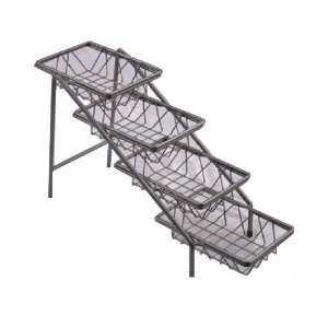 Dover Metals Steel 4 tier Amenity Stand W/ 6 X 9 Baskets   D6054SB 