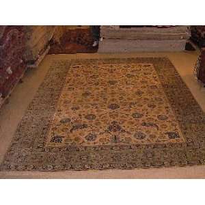  10x13 Hand Knotted kashan Persian Rug   104x132