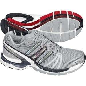 Adidas $130 Adistar Ride 2 Mens US 11 Gray Black Red Running Sneakers 