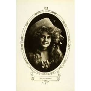  1908 Print American New York Silent Film Movie Actress Violet 