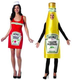 Heinz Ketchup Tank Dress & Mustard Bottle Adult Couples Set   4 10 