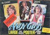 ANDY GIBB POSTERS 1978 TRADING CARD BOX BEE GEES  